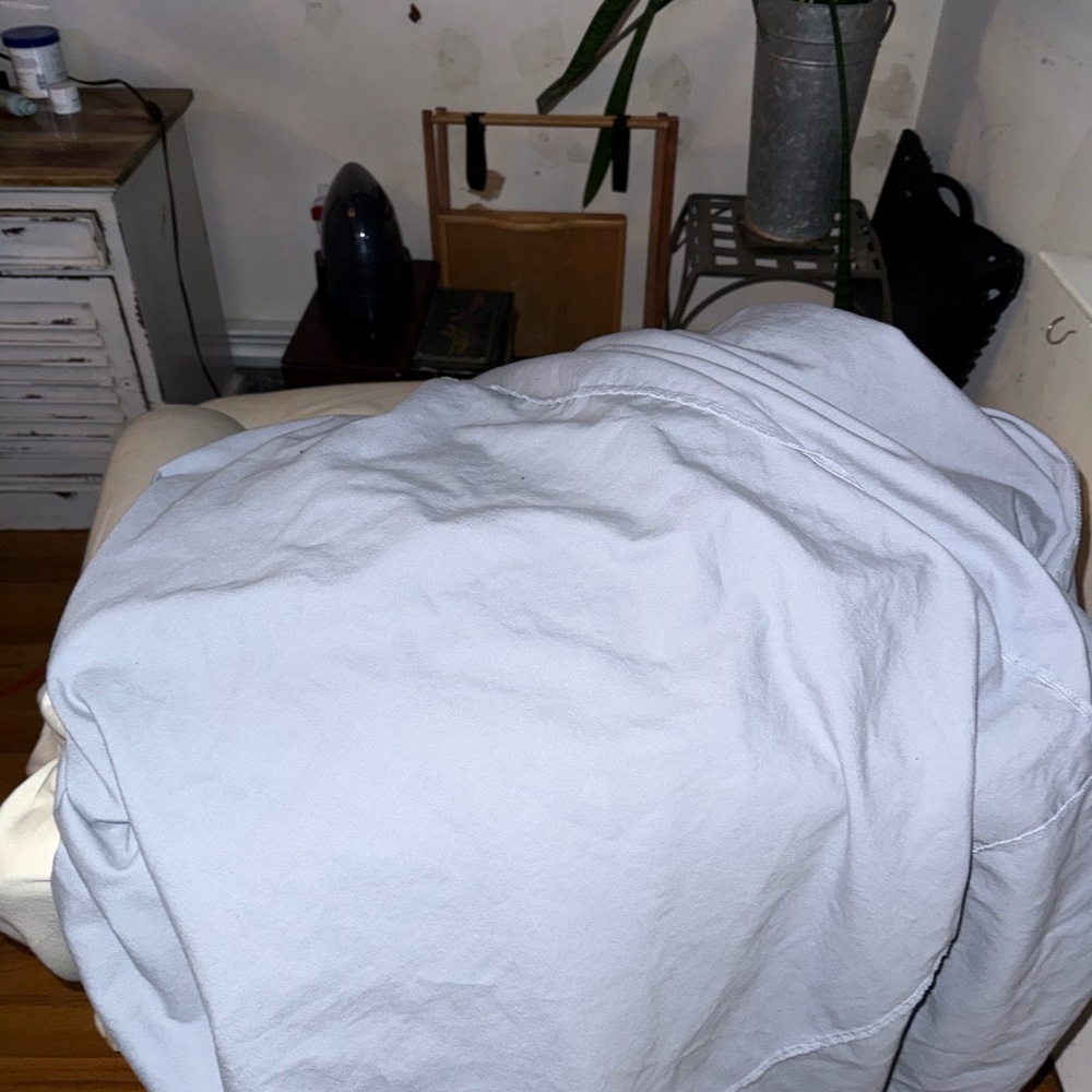Cream Slipcover Chair Cover - Soft Cotton Blend - Picture 5 of 5